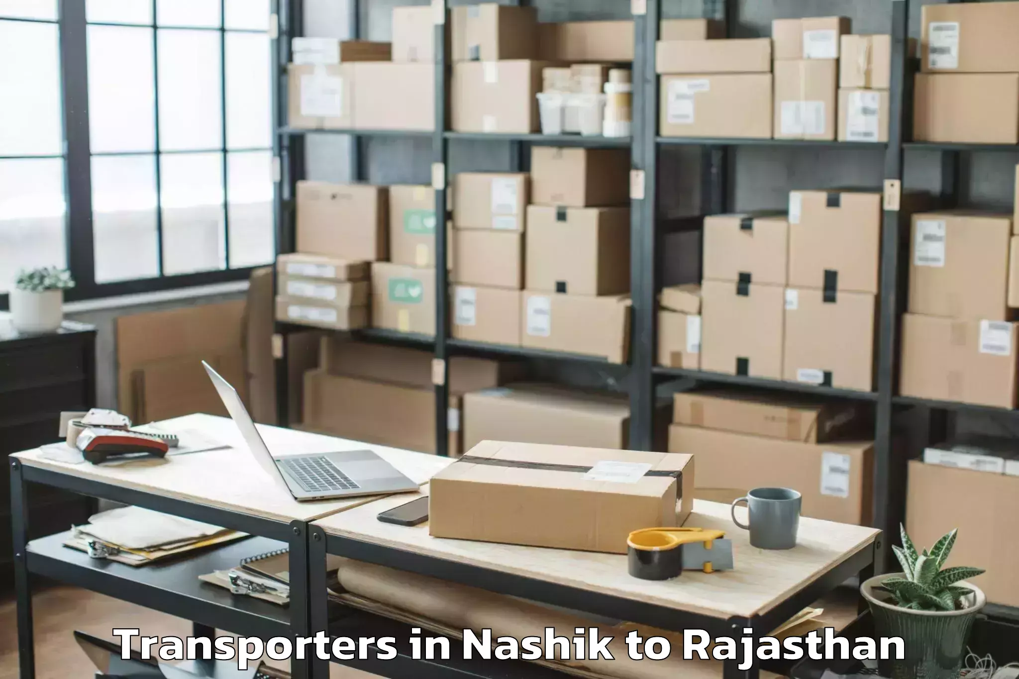 Book Nashik to Tonk Transporters Online